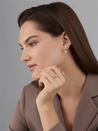 Серьги из серебра c Горным хрусталем