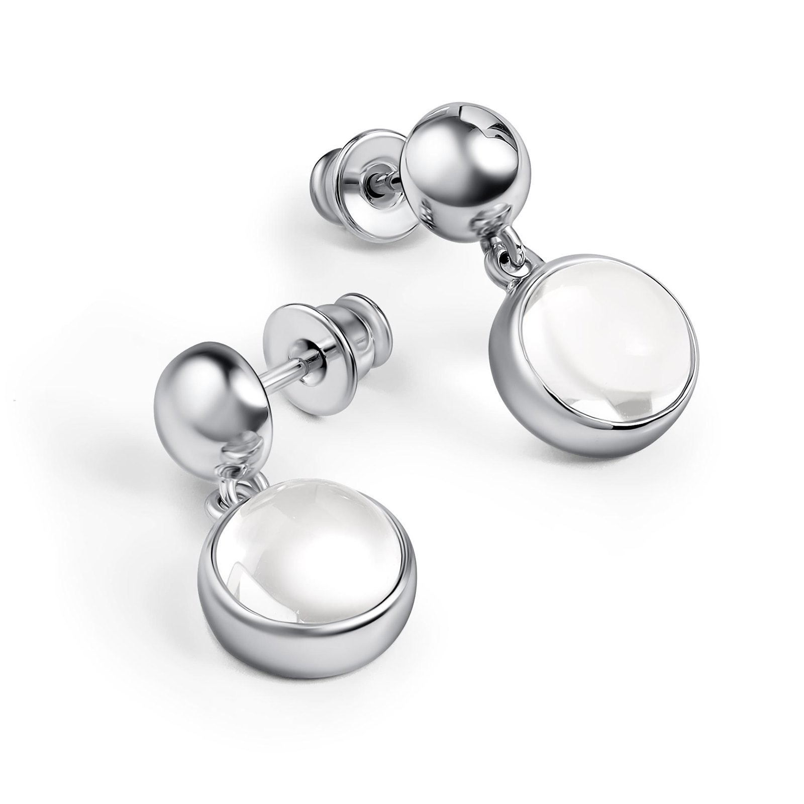 Серьги из серебра c Горным хрусталем Серьги из серебра c Горным хрусталем