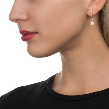 Серьги из золота с фианитом