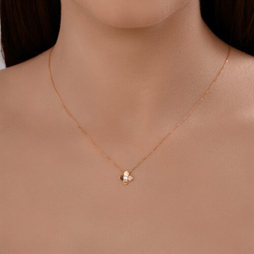 Колье из золота с фианитом