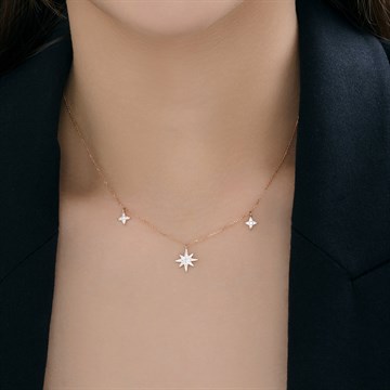 Колье из золота с фианитом