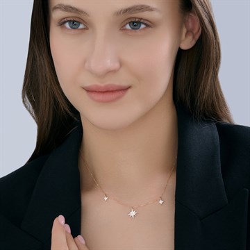 Колье из золота с фианитом