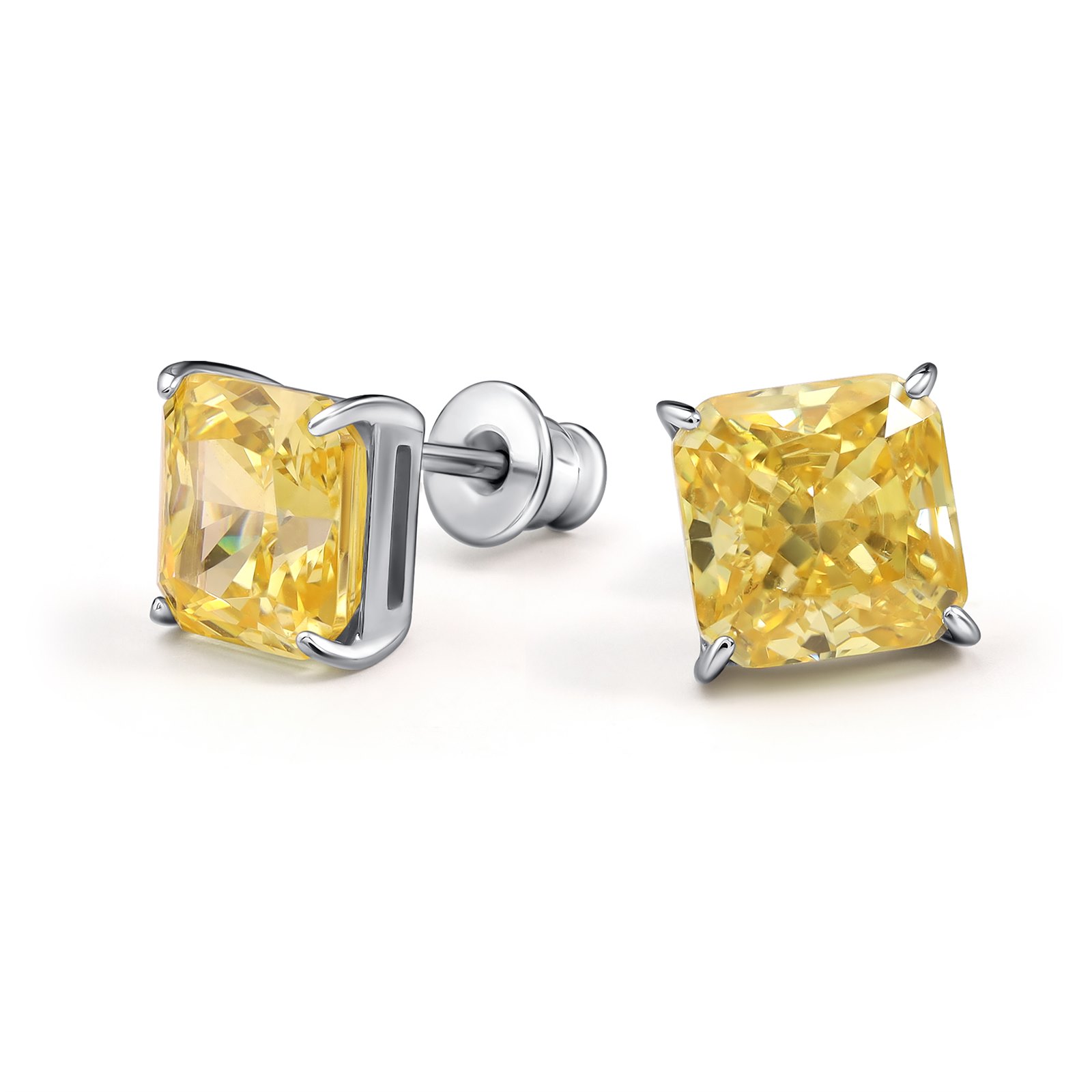 Серьги из серебра с фианитом Серьги из серебра с фианитом