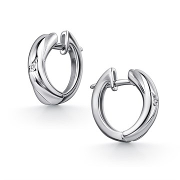 Серьги из серебра с Бриллиантом