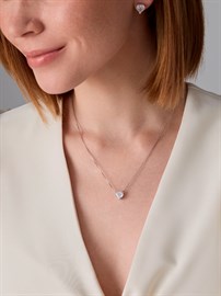 Колье из серебра с фианитом