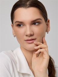 Серьги из серебра с Бриллиантом