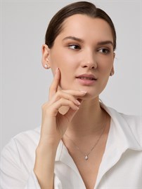 Колье из серебра с фианитом