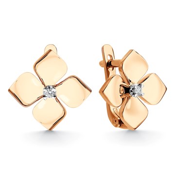 Серьги из золота с Бриллиантом