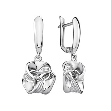 Серьги из серебра с Бриллиантом