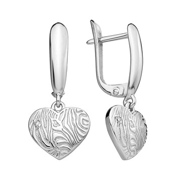 Серьги из серебра с Бриллиантом