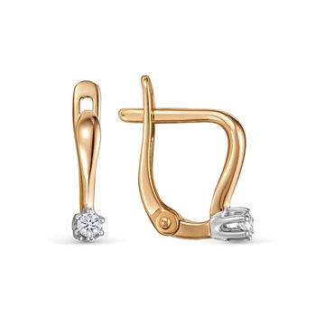 Серьги из золота с Бриллиантом