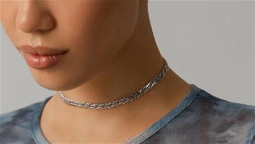 Колье из серебра