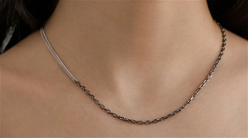 Колье из серебра