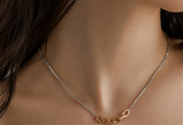 Колье из серебра
