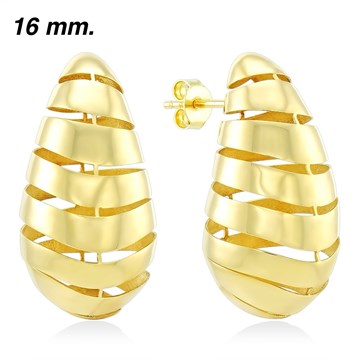 Серьги из лимонного золота