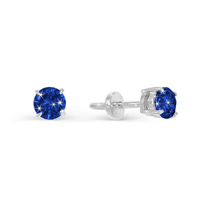 Серьги из серебра с кварцем