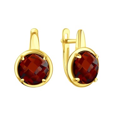 Серьги из золота с Аметистом