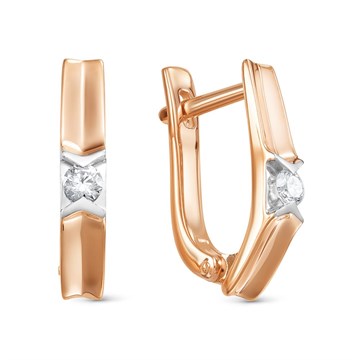 Серьги из золота с Бриллиантом