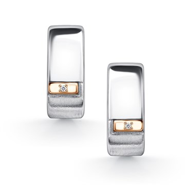 Серьги из серебра с Бриллиантом