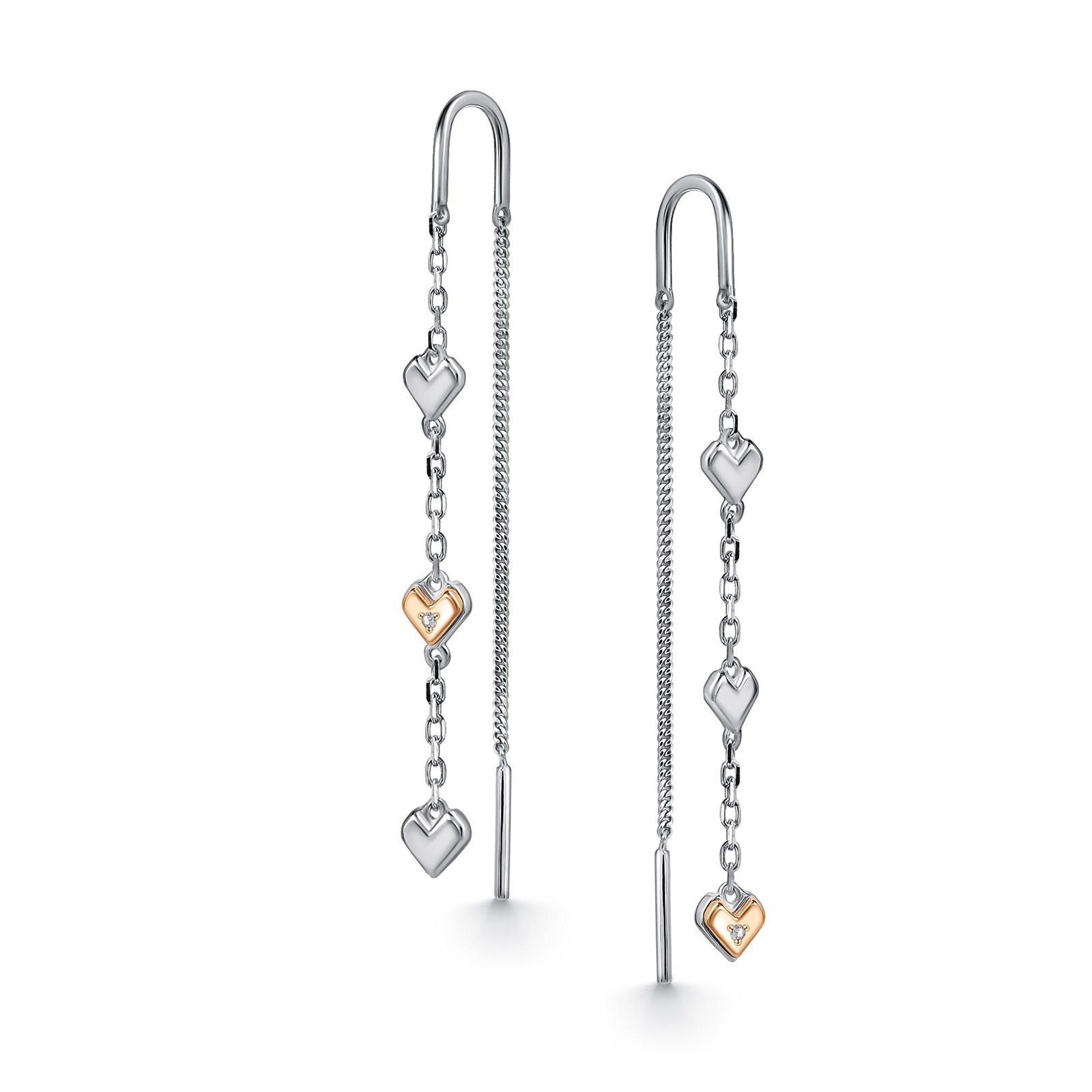 Серьги из серебра с Бриллиантом
