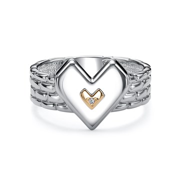 Кольцо из серебра с Бриллиантом