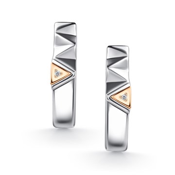 Серьги из серебра с Бриллиантом