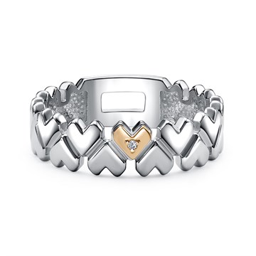 Кольцо из серебра с Бриллиантом