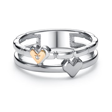 Кольцо из серебра с Бриллиантом