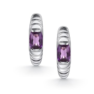 Серьги из серебра с Аметистом