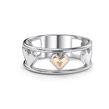 Кольцо из серебра с Бриллиантом