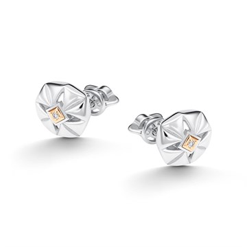 Серьги из серебра с Бриллиантом