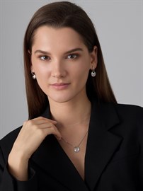 Колье из серебра с жемчугом