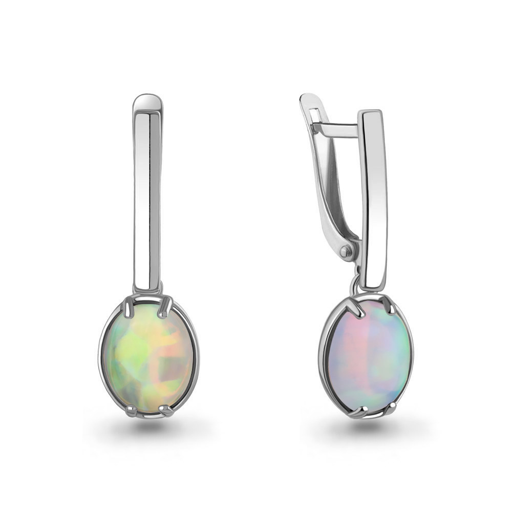Серьги из серебра с опалом Серьги из серебра с опалом