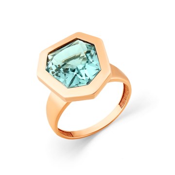 Кольцо из золота с Аквамарином