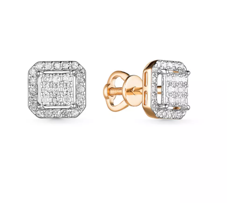 Серьги из золота с Бриллиантом