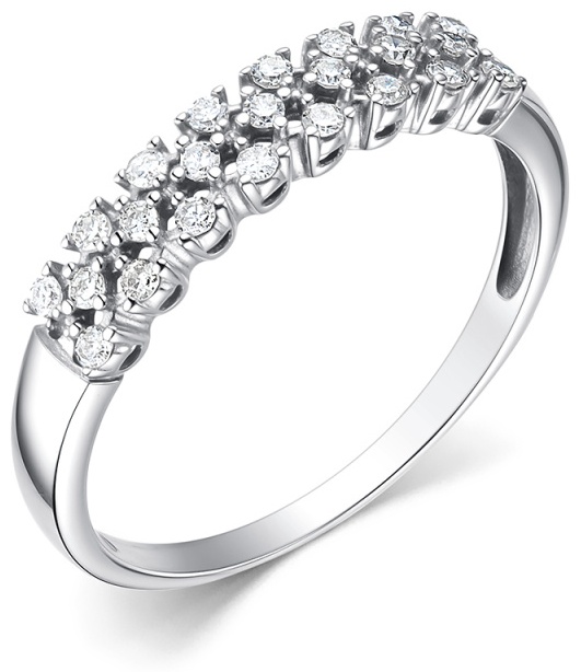 Кольцо из белого золота с Бриллиантом