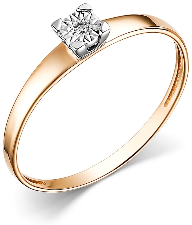 Помолвочные кольца из золота с Бриллиантом