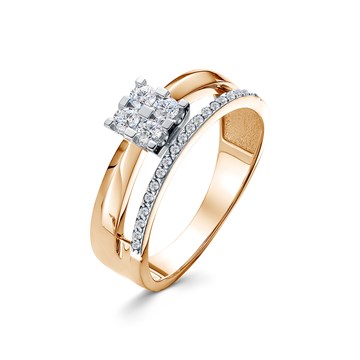 Кольцо из золота с Бриллиантом