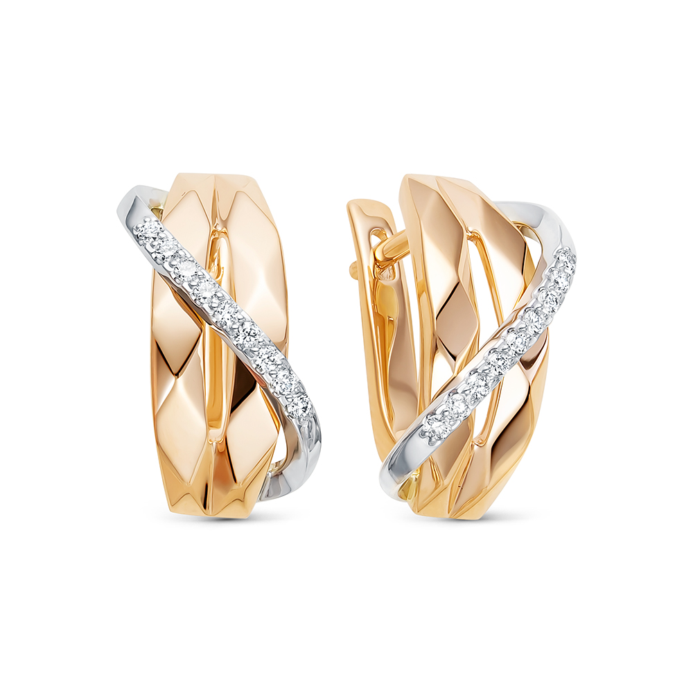 Серьги из золота с Бриллиантом