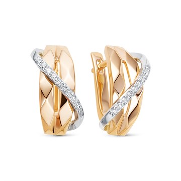 Серьги из золота с Бриллиантом