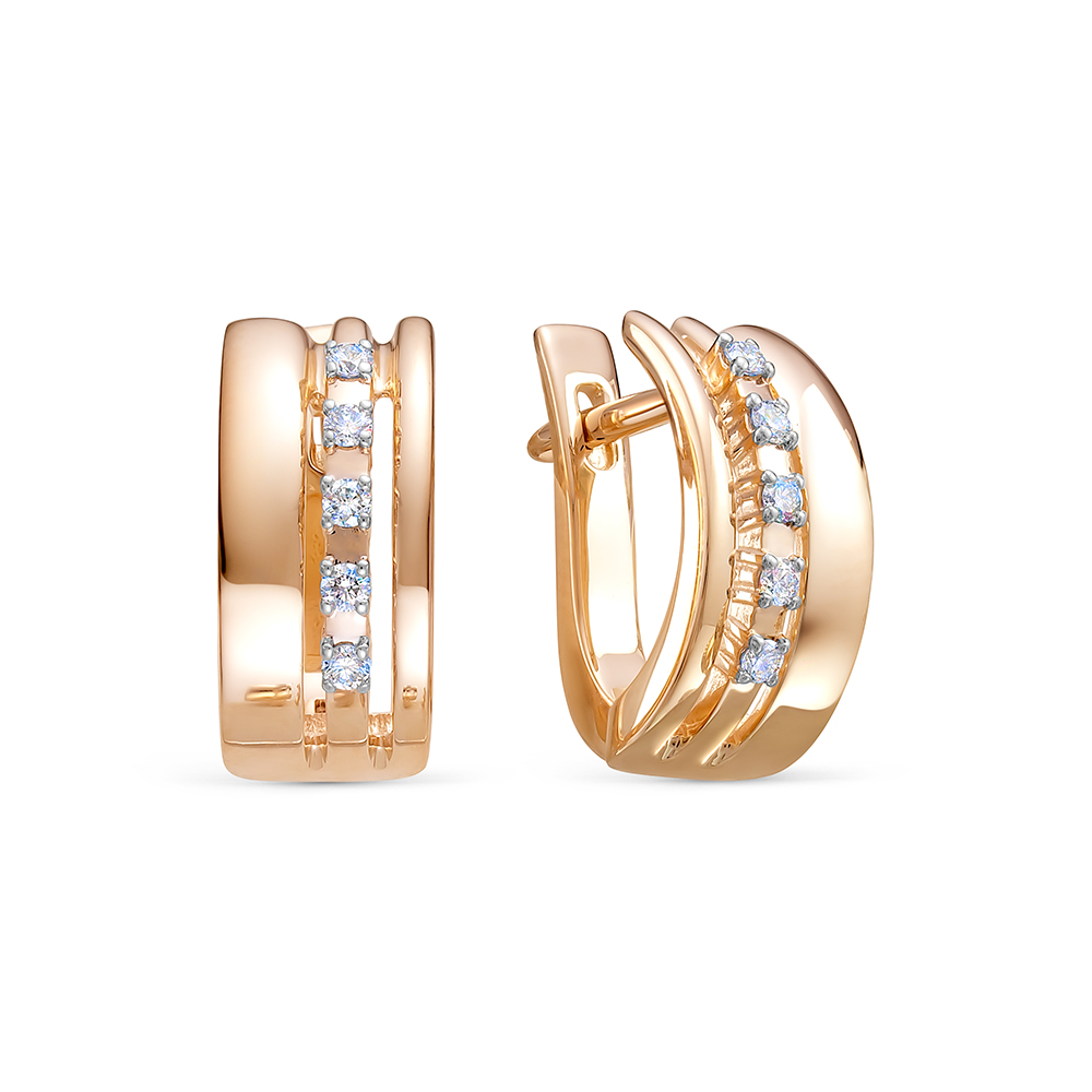 Серьги из золота с Бриллиантом