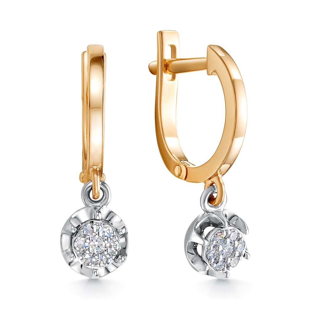 Серьги из золота с Бриллиантом