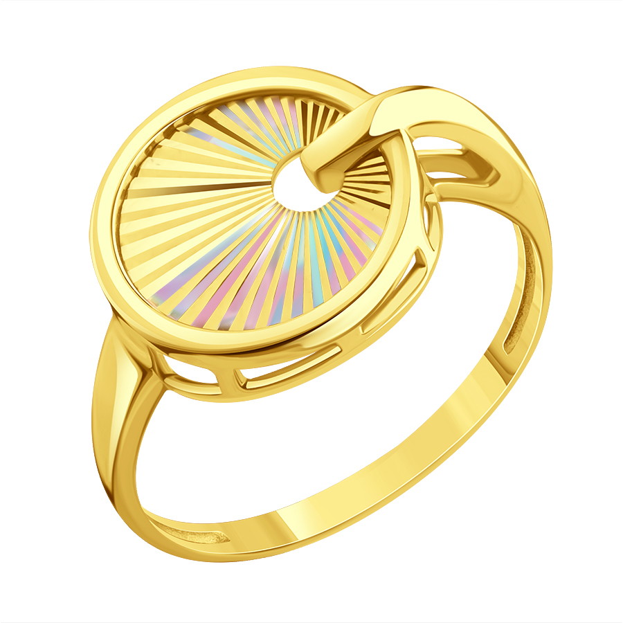 Кольцо из лимонного золота