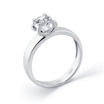 Помолвочные кольца из белого золота с Бриллиантом