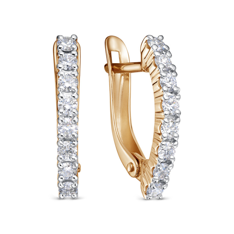 Серьги из золота с Бриллиантом