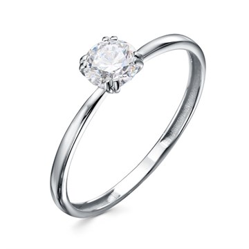 Помолвочные кольца из белого золота с Бриллиантом