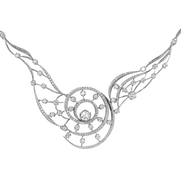 Колье из белого золота с Бриллиантом