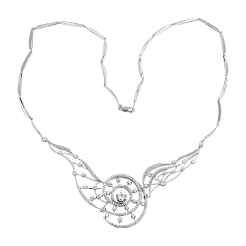 Колье из белого золота с Бриллиантом