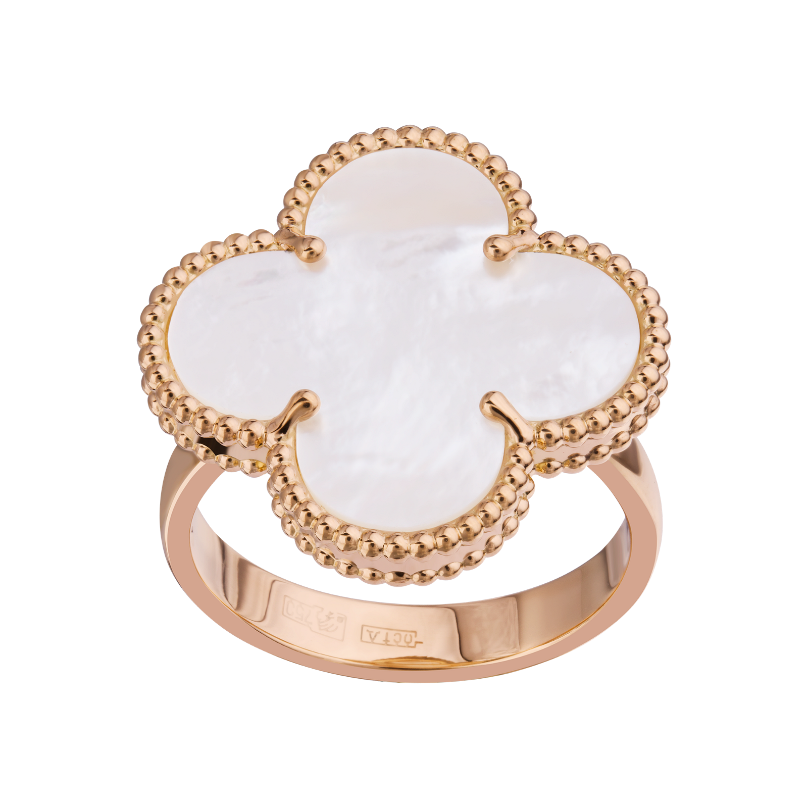 Кольцо из золота с перламутром