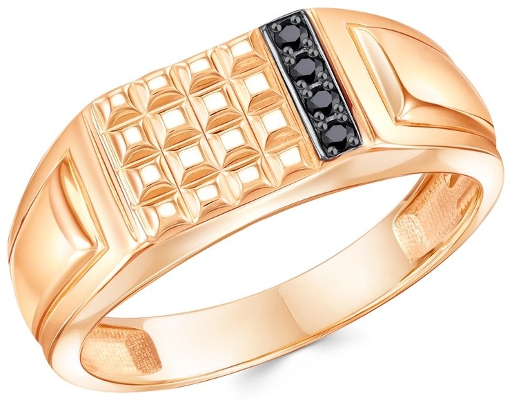 Кольцо из золота с фианитом